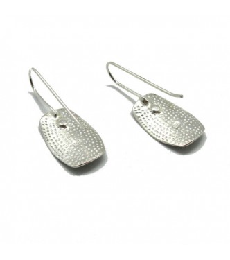 E000744H Handmade sterling silver earrings on hook solid 925  Empress